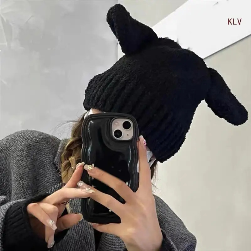 Winter Teenagers Beanie Elastic Windproof Shape Hat Ear Protector Hat Adult Winter Cycling Skiing Supplies 240712