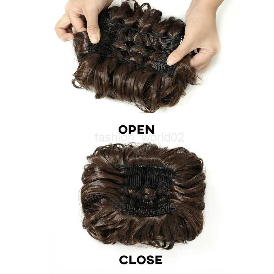 Messy Bun Scrunchie Chignon Hair Clip Curling Wheel Hair Comb into Messy Bun Womens Hair ClipX240719