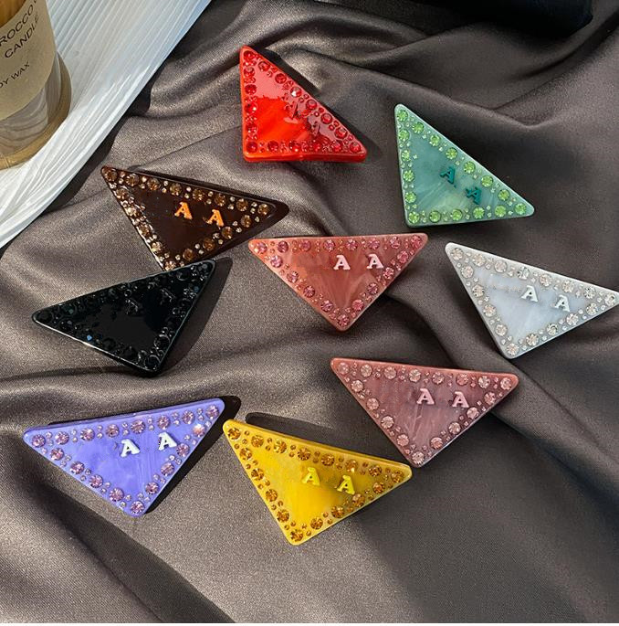 Luxury Hair Clips Barrettes Designer letter Colourful Rhinestone Crystal Hairpins Fashion Women Girl Jewelry Hair Accessories Mother Daughter Present Gift