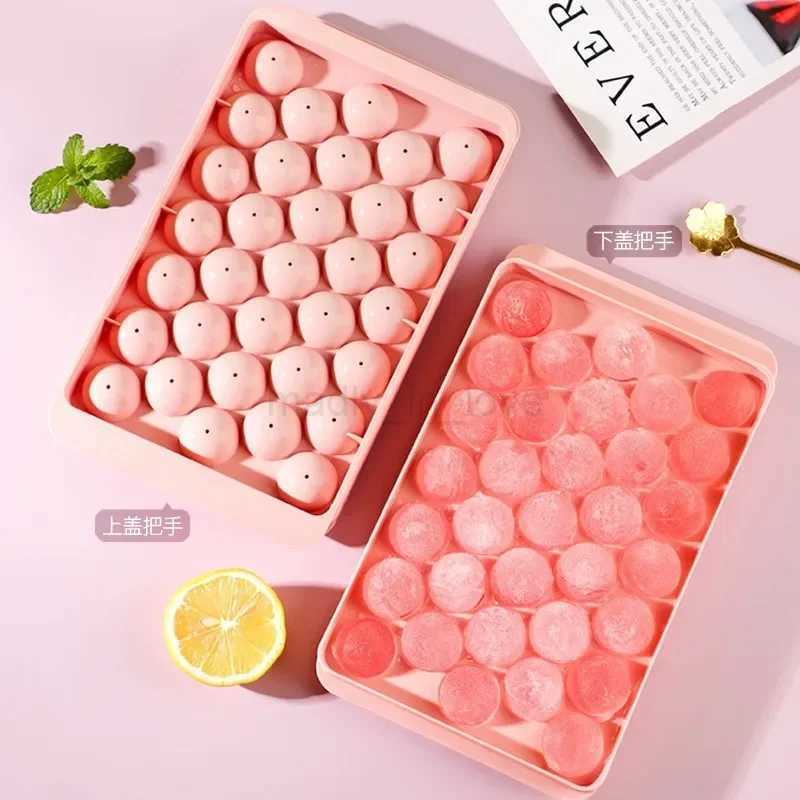 33 Grid Round Ball Ice Tray PP Ice Cube Mold Refrigerator Ice Hockey Mold Circular Ice Mold Ice Making Tubs Essential For SummerM240719