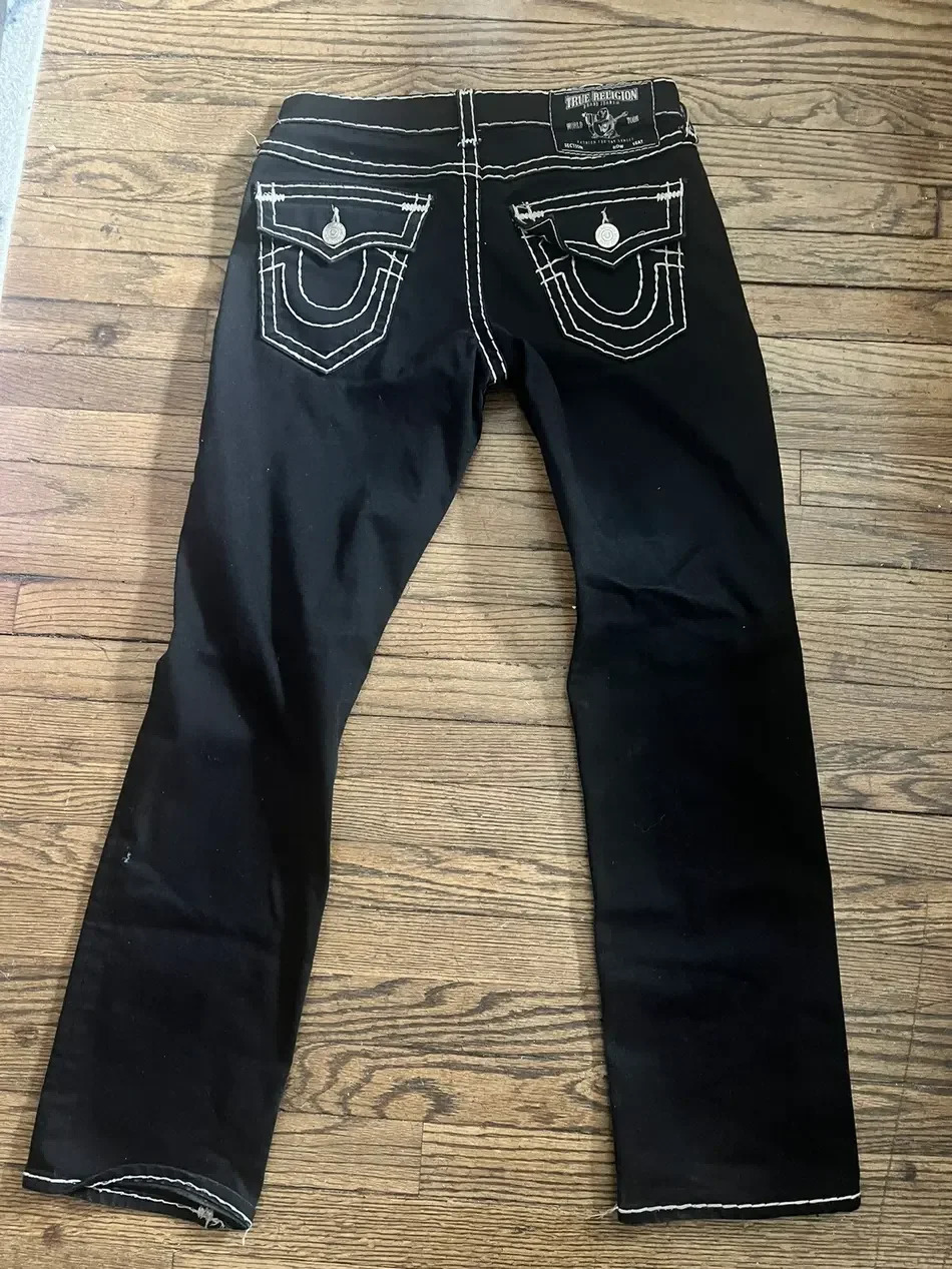 Retro religious large size white thick line jeans American mens and womens loose straight casual y2k trousers cargo pants 240709