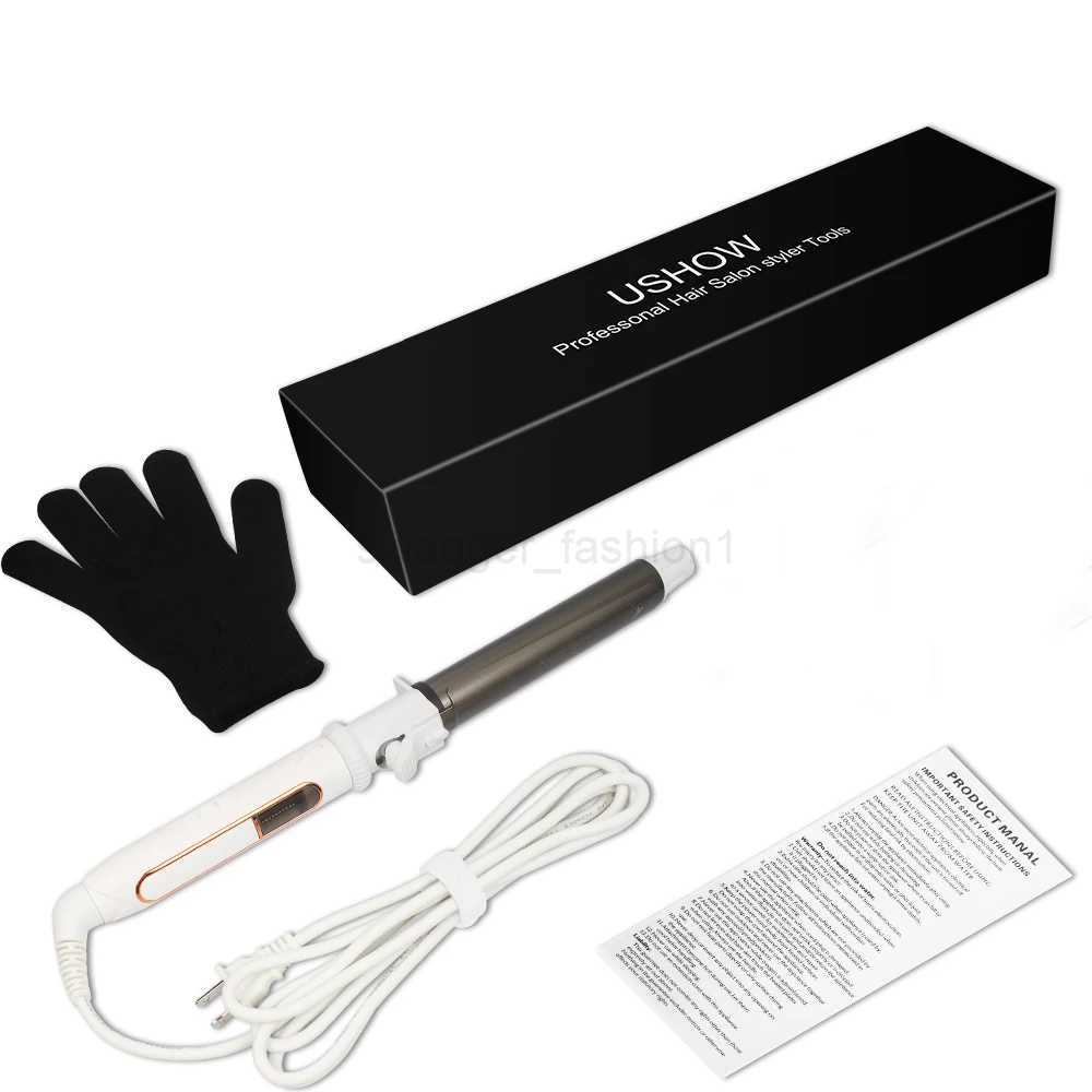 USA Hot Selling Professional Ceramic Magic Wave Rotating Wand Curler Hair Curling IronB240719