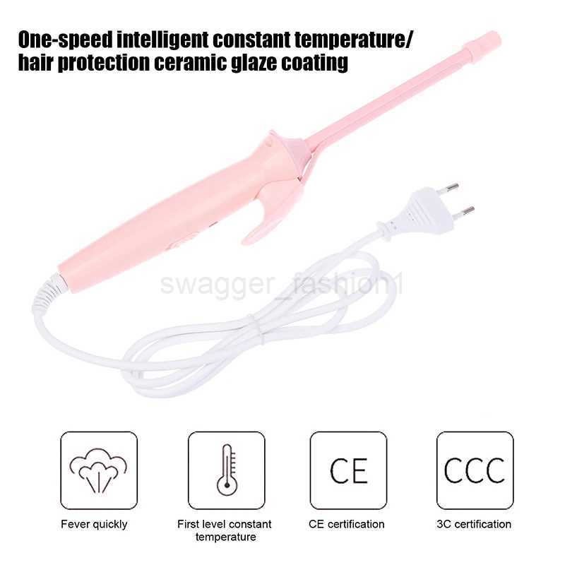 Ultra-fine 9mm Bubble Wool Curly Hair Curling Iron Small Eletric Hair Curler Short Hair Fluffy Bangs Curling wand for Men WomenB240719