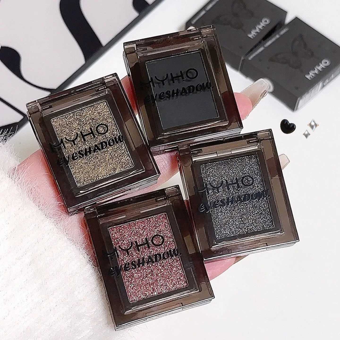 Peach Pink Punk Smoky Eyeshadow Palette Pearlescent Lying Silkworm Brightening Eye Pigment Matte Glitter Press Powder Eye Shadow zxx240720
