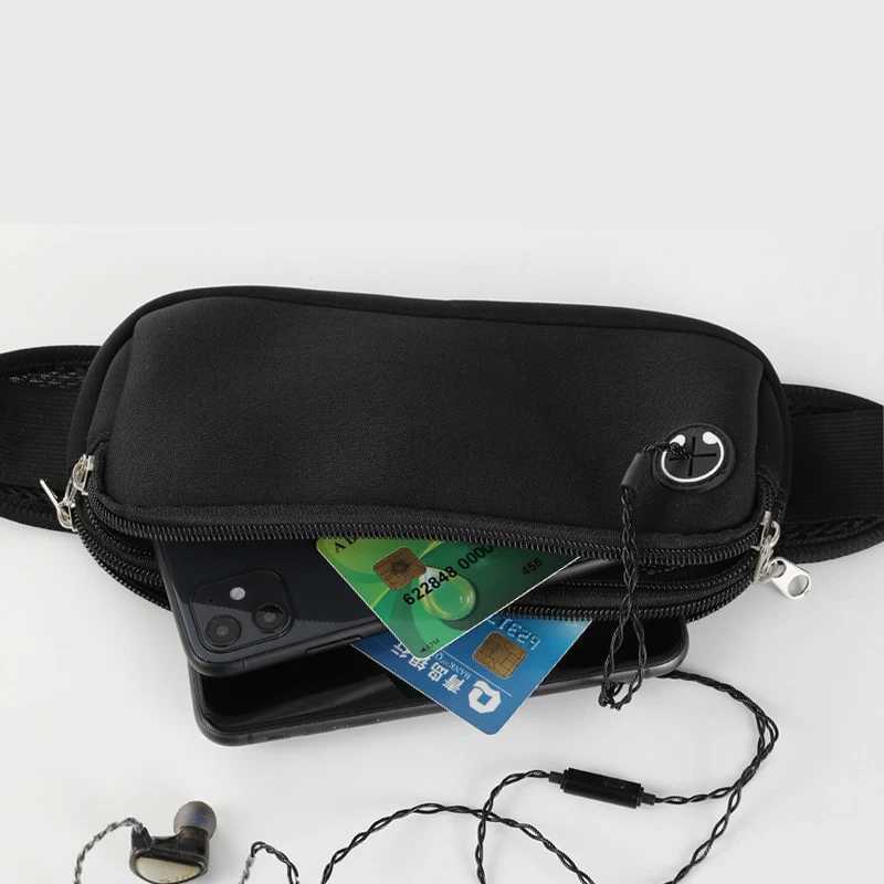 Sports Fanny Pack Women Belt Bag Men Running Waist Bag Phone Black Gym Bags Running Accessories Jogging Run Cycling BagXJ240720