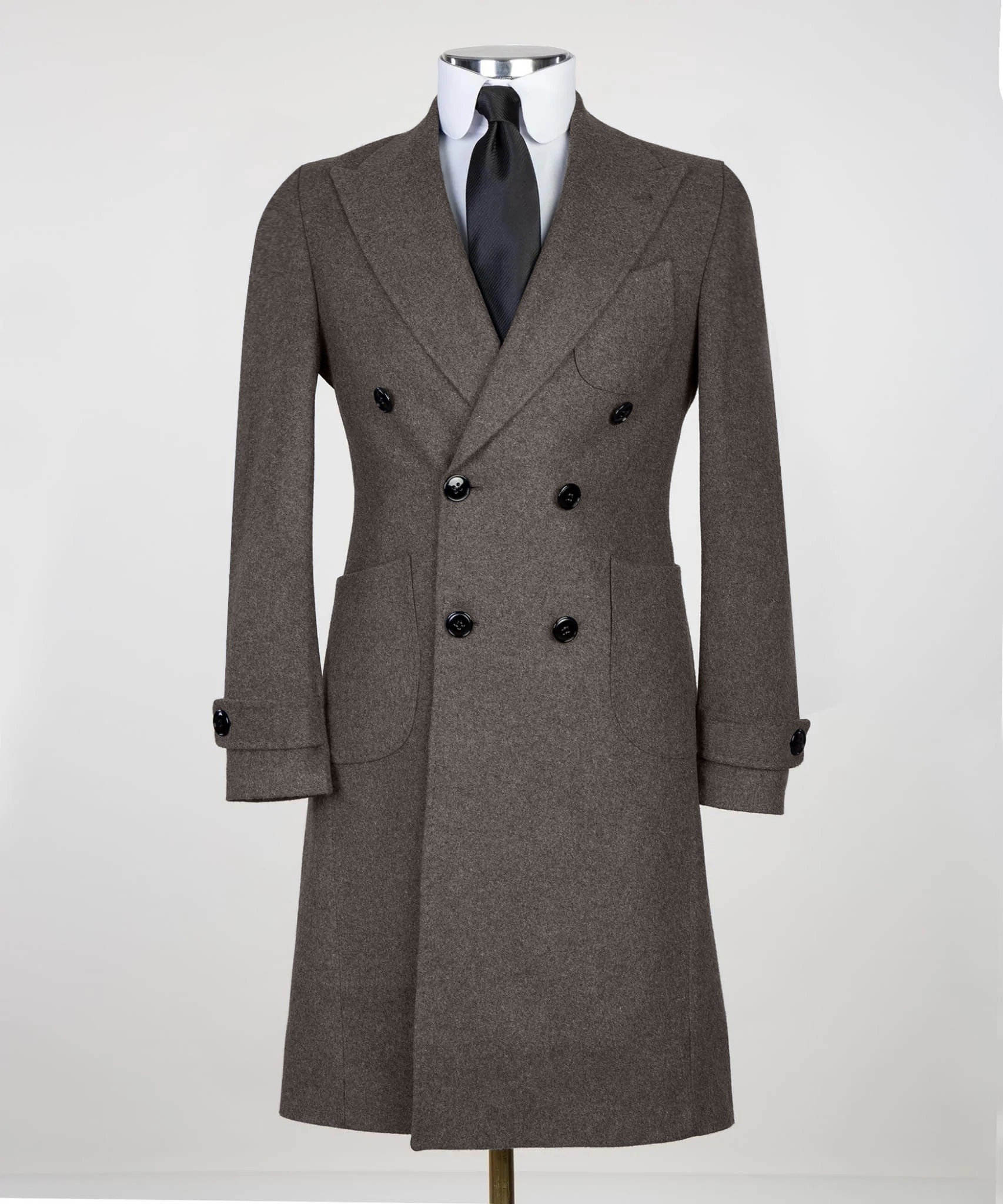 Casual Men Tuxedos Custom Made Winter Double Breasted Business Wedding Party Groom Suit Coat 1 Piece