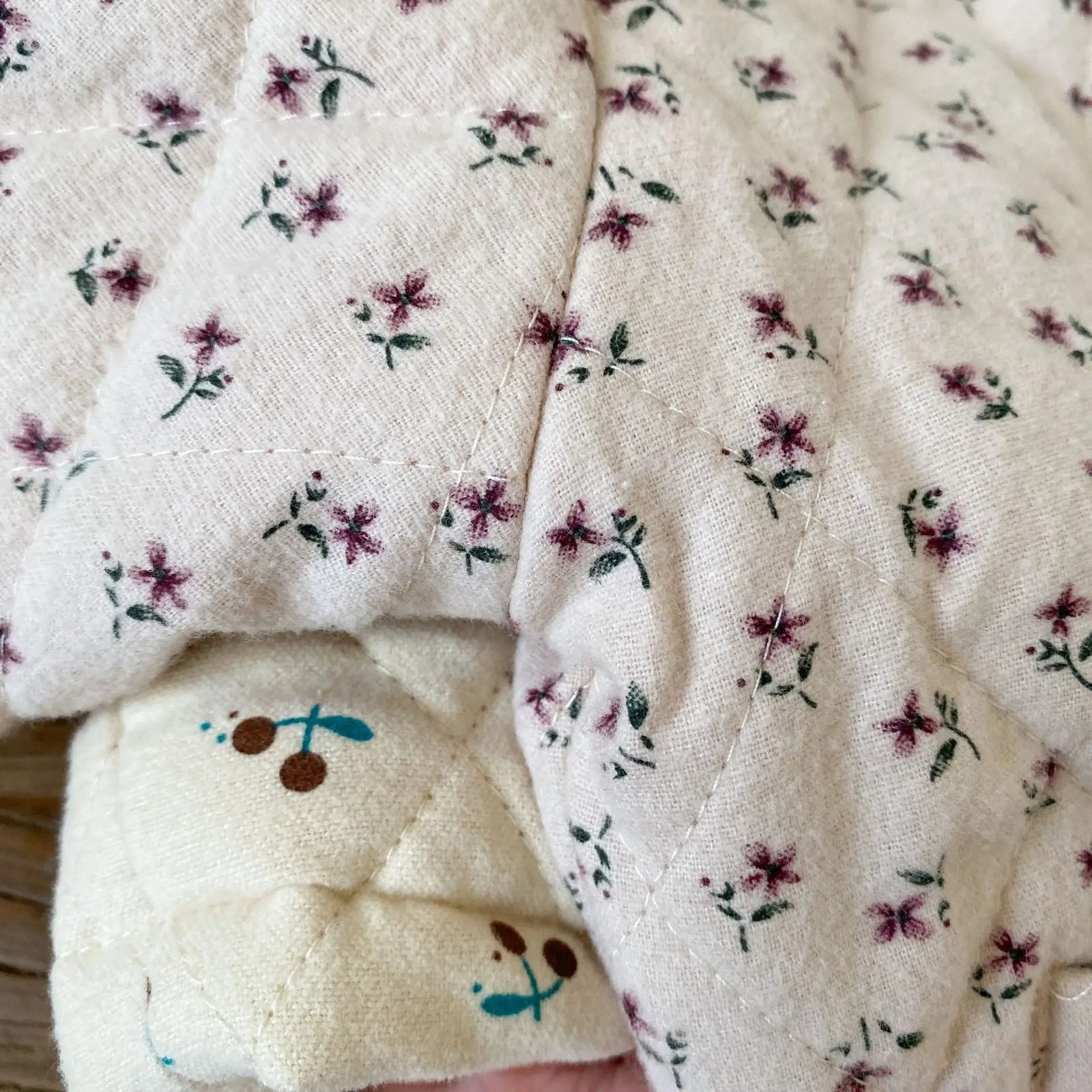 deer jonmi Korean Style Winter Baby Girls Printed Padded Cotton Coats Thicken Warm Toddlers Kids Quilting Outerwear 240716