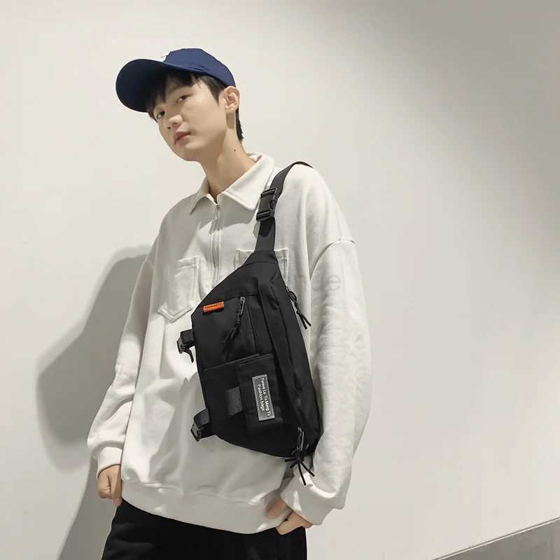 Chest Pack Woman 2021 New Street Trend Waist Bag Unisex Outdoor Sports Fanny Pack Shoulder Bag Fashion Nylon Belt Bags PurseXJ240720