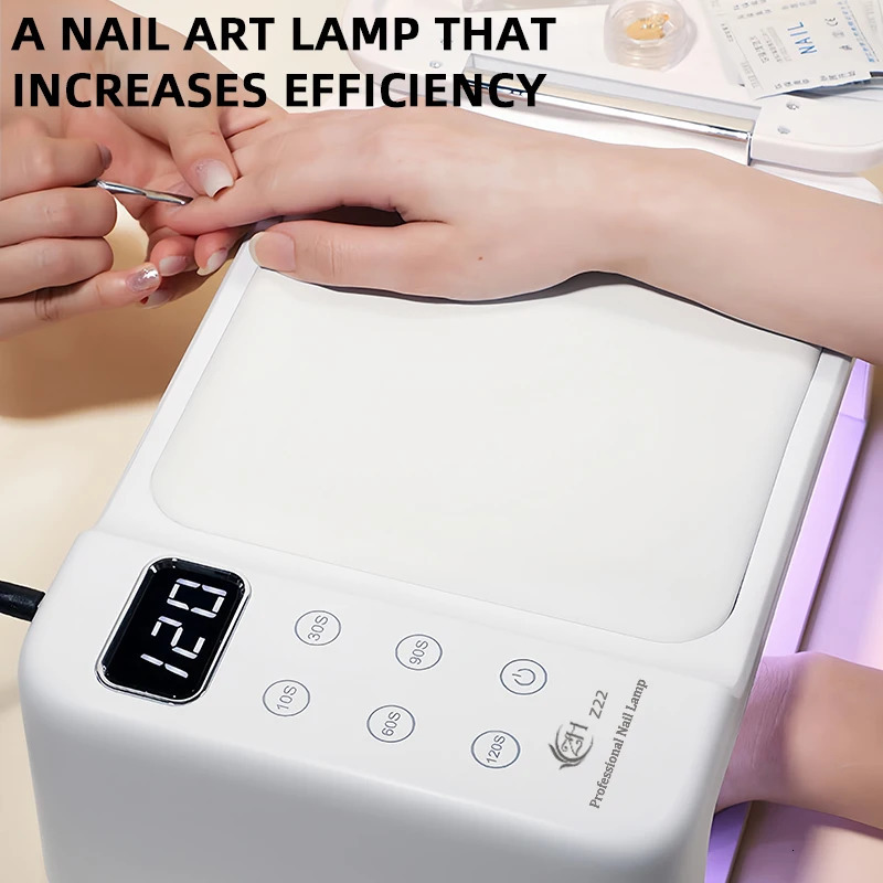 300W High-power Nail Dryer Lamp For Machine With Hand Pillow Wear 63LEDS UV LED Lamp for Press On Nail Dryer for Curing All Gel 240719