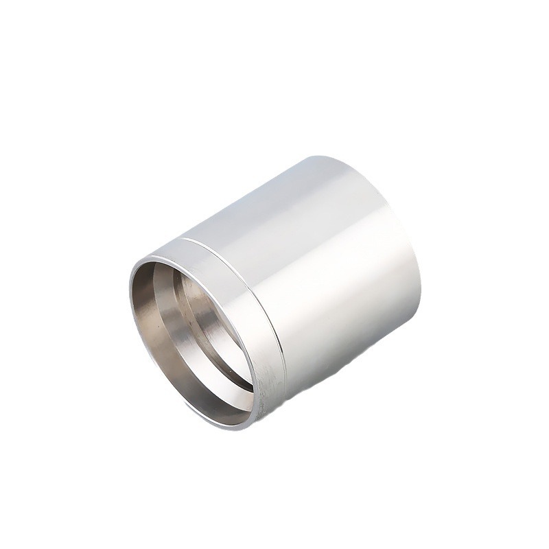 Manufacturer supplies stainless steel sleeve, standard buckle type hose joint sleeve, high-pressure oil pipe joint, iron sleeve