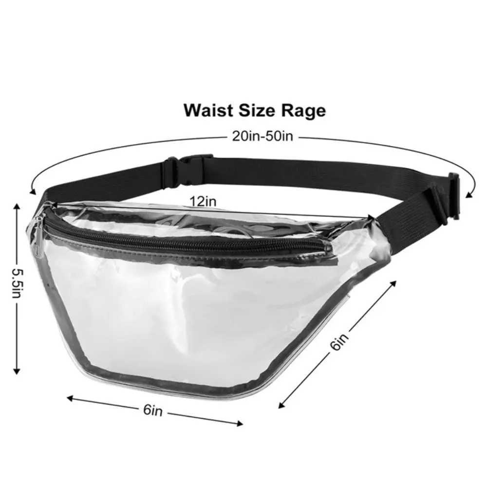 Waterproof Phone Pouch Fashion Floating PVC Waist Pack Transparent with Waist Strap Fanny Pack BagXJ240720