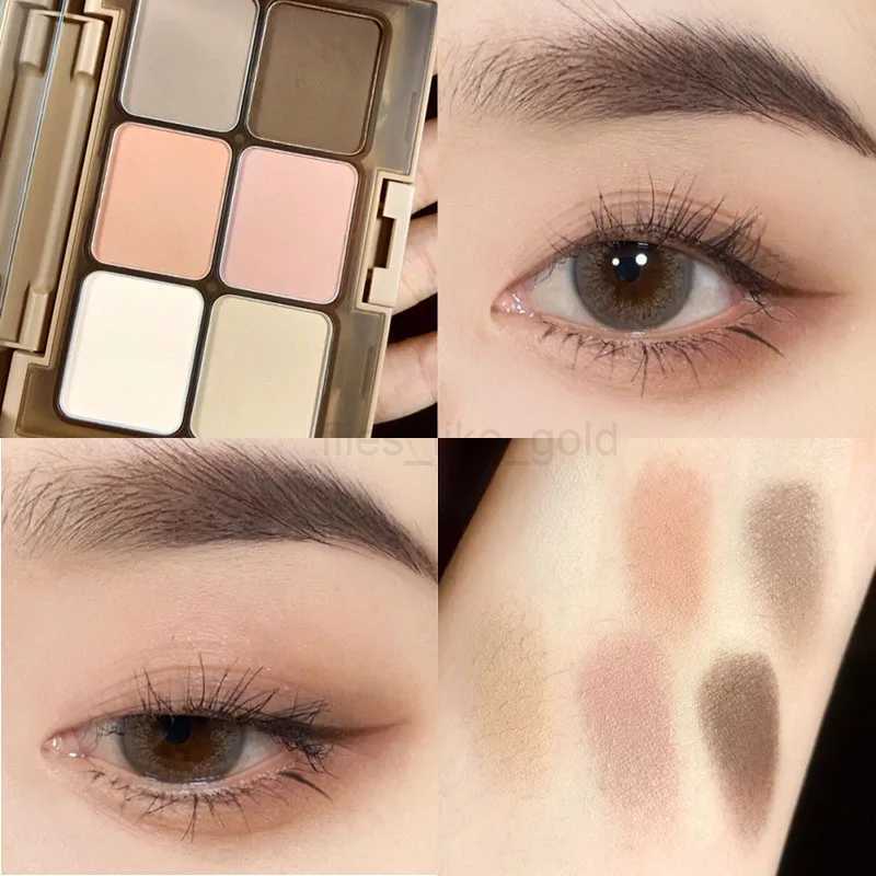 TATIBEAUTY Plain Matte Six Color Eyeshadow Plate Matte Bright Ground Color Original Plate Blush Highlight Contouring Body Plate zxx240720