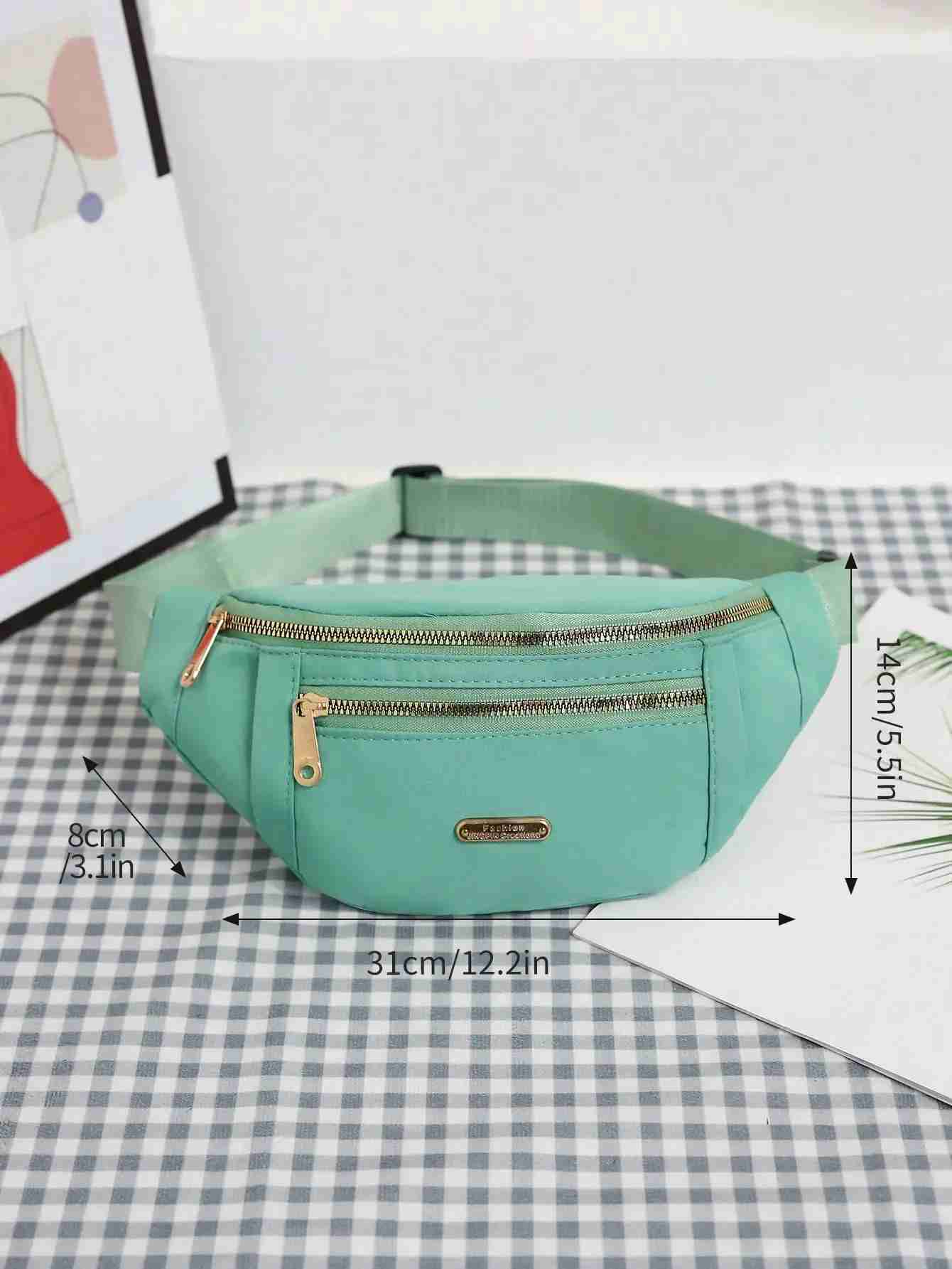 Crossbody Fanny Pack for WomenLarge Waist Bag Hip Bum Bag with Adjustable Strap for Outdoors Workout Traveling Casual RunningXJ240720