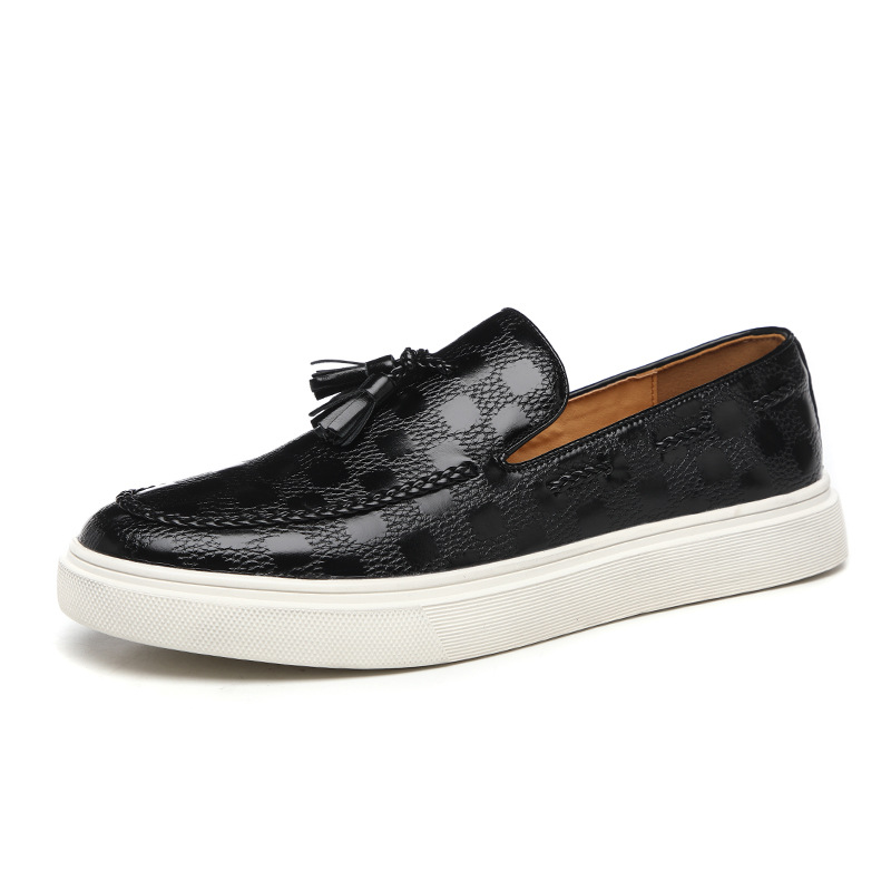 Italy Men Tassel Shoes Summer Leather Loafers Office Shoes For Men Driving Moccasins Comfortable Slip on Party Fashion Shoes Men