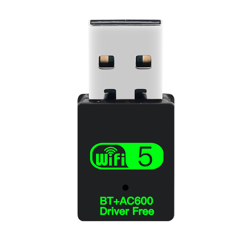 FENVI 2in1 600Mbps USB WiFi Bluetooth Adapter Dongle Dual Band 2.4/5GHz USB Wi-Fi 5 Network Wireless Wlan Receiver Diver Free