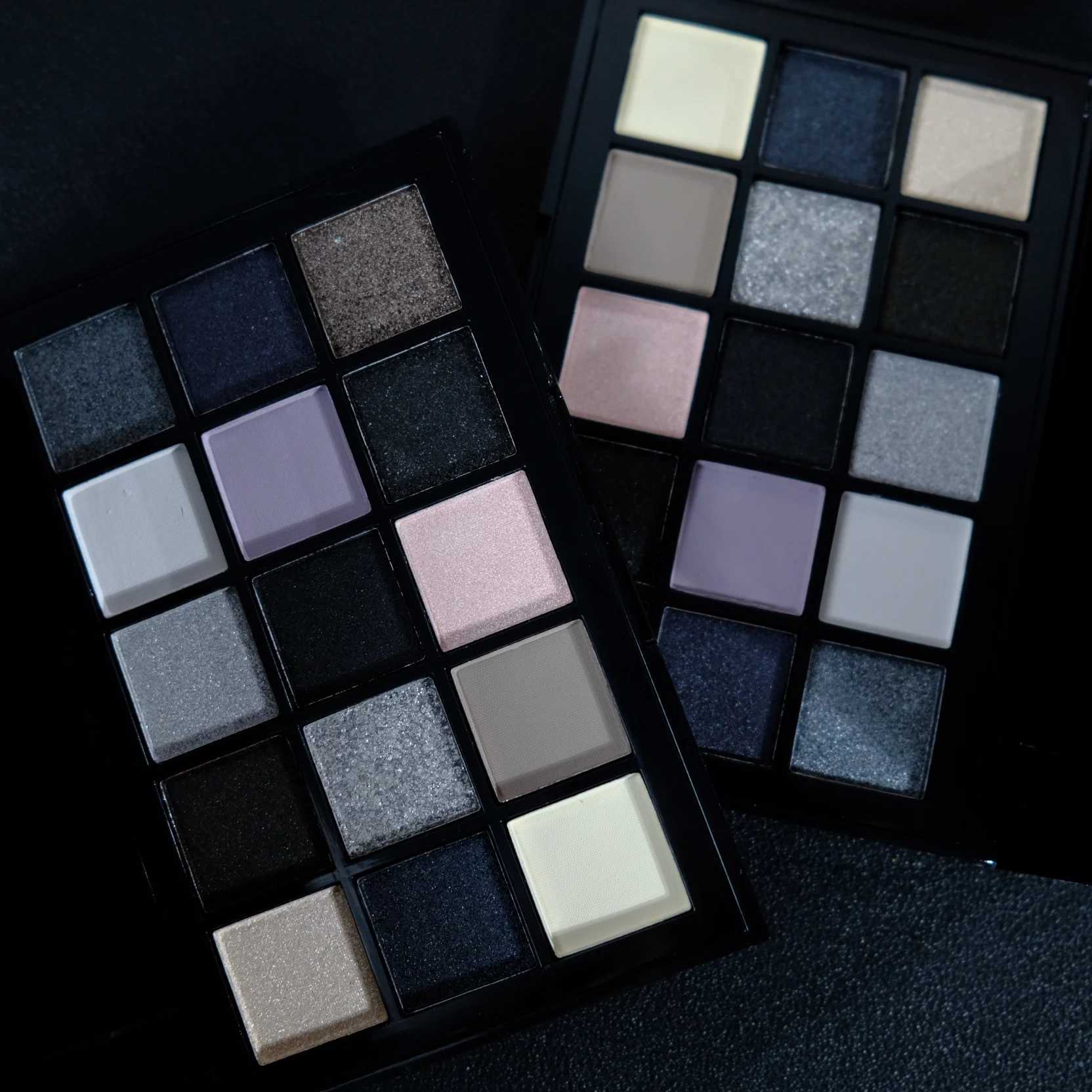 Black Smokey Eyeshadow Palette 15 Colors Punk StyleNeutral Eye Make up Shimmer Pearly Sequin Eyeshadow zxx240720
