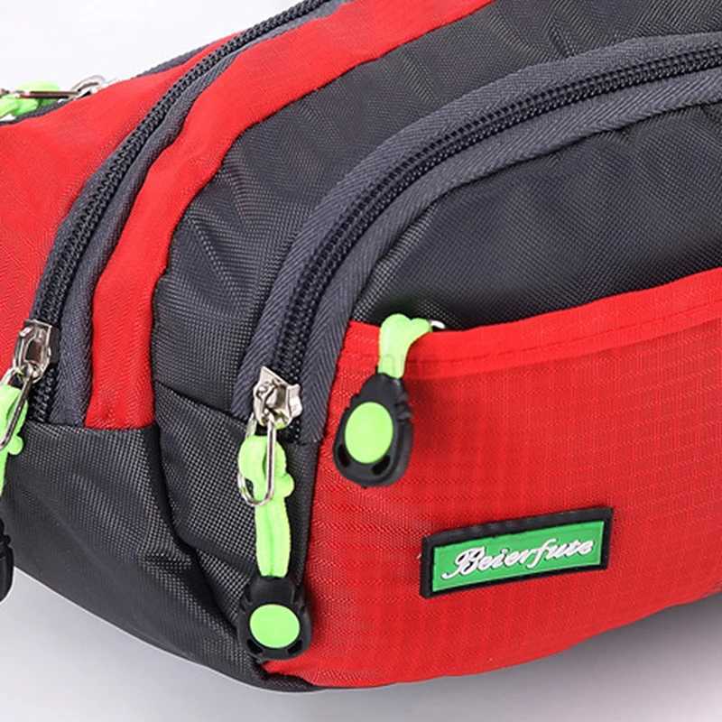 Travel Waist Bag Zipper Outdoor Sports Shoulder Bag Mens and Womens Waterproof Fashion Large-capacity AdjustableXJ240720
