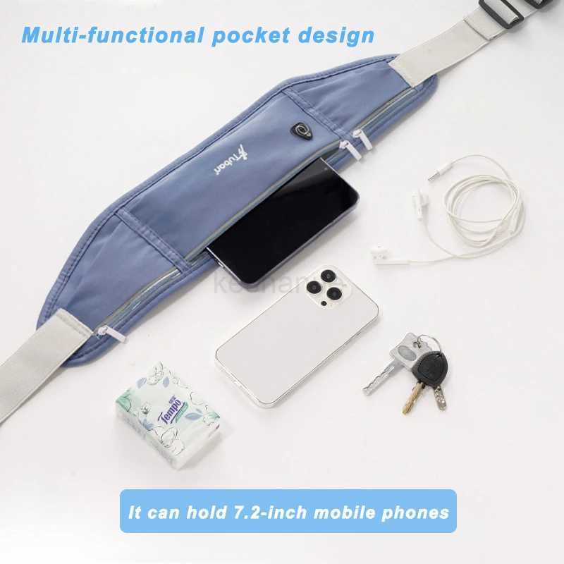 Portable sports waist bag for men and womens running mobile phone outdoor hiking fitness and close fitting waist bagXJ240720