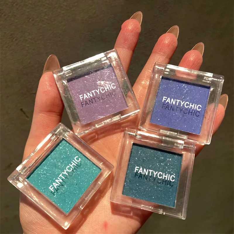 Mini Monochrome Eyeshadow Palette Green Blue Purple Matte Glitter Shadow Contour Powder Pigment Eye Base Beauty Festival Makeup zxx240720
