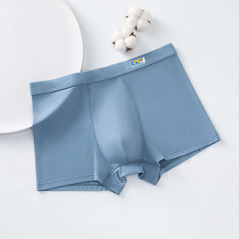 Cotton Printed for Teenagers in Their Developmental Stage, Men's U-shaped Protruding Large Space, No Trace, Student Flat Corner Underwear Boxers 