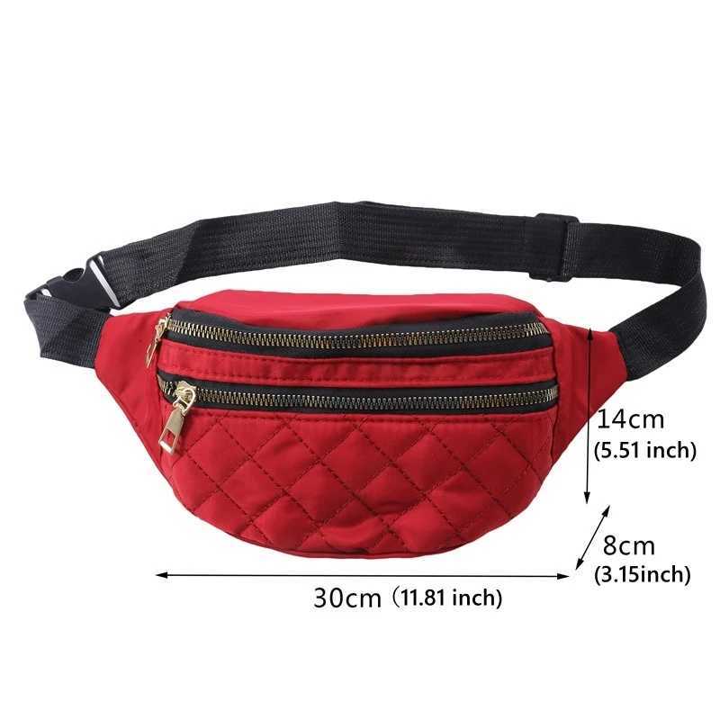 Outdoor Waterproof Sports Bag Women Pack Running Jogging Waist Bag Mobile Phone Zipper Fanny Pack Travel Chest BagXJ240720