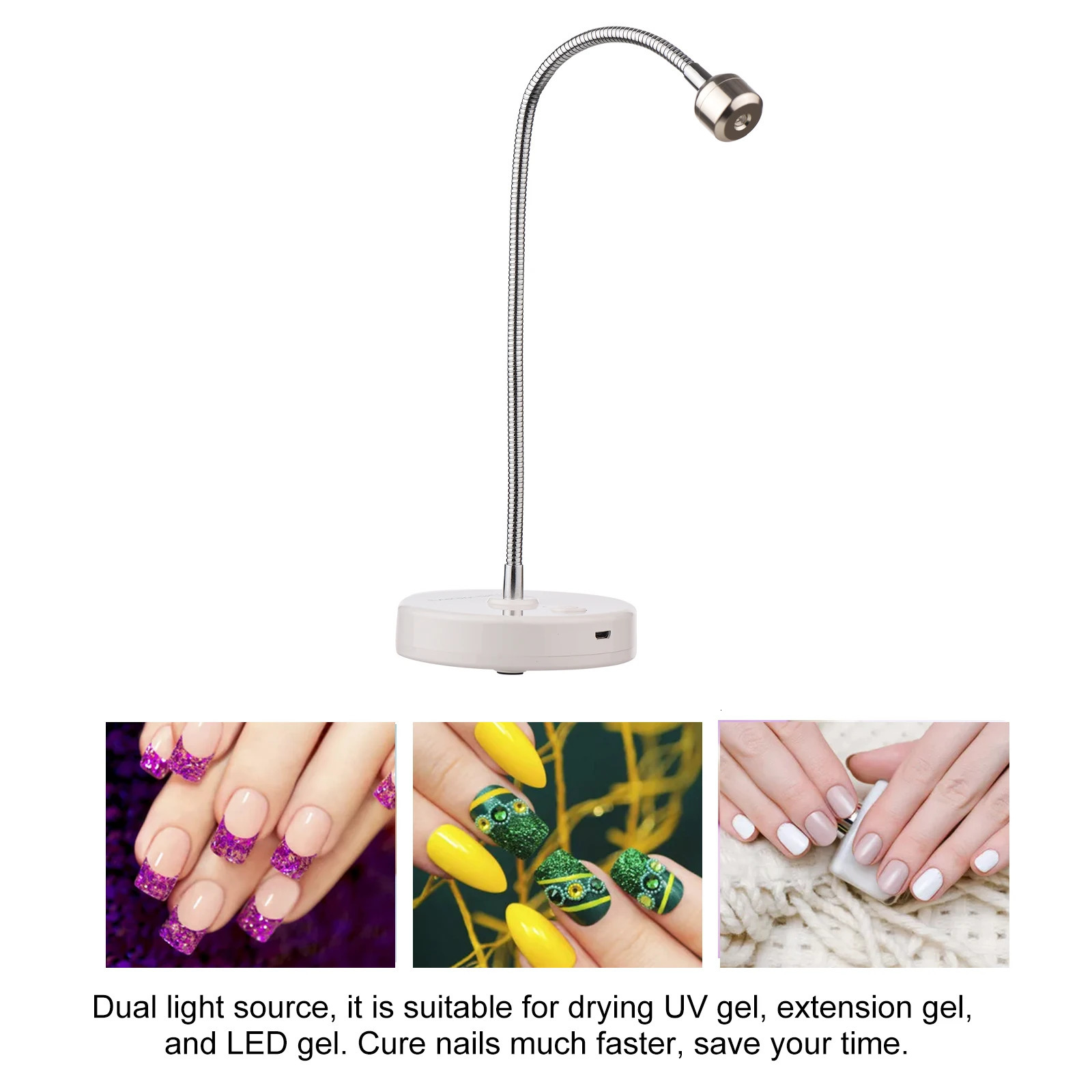 UV Led Lamp for Nails Pin Cure Nail Lamp Mini UV Rechargeable Polish Nail Dryer Nail UV Light LED Therapy Light Nail Art Tools 240719