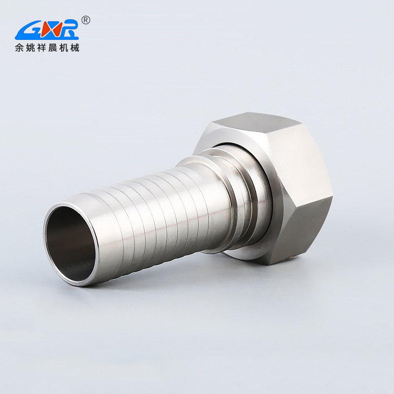 Welded hose connectors manufacturer supplies stainless steel fittings metric internal thread direct elbows