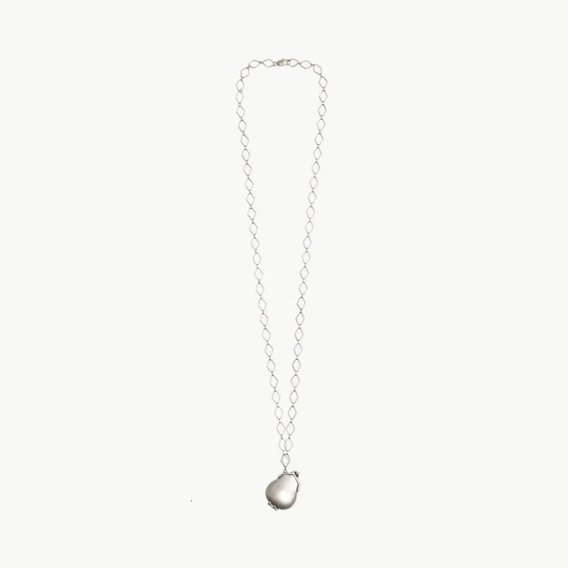 Miss Wu Han Dynasty with retro mirror pendant Ringer chain waist chain sweater chain collarbone chain female 240719