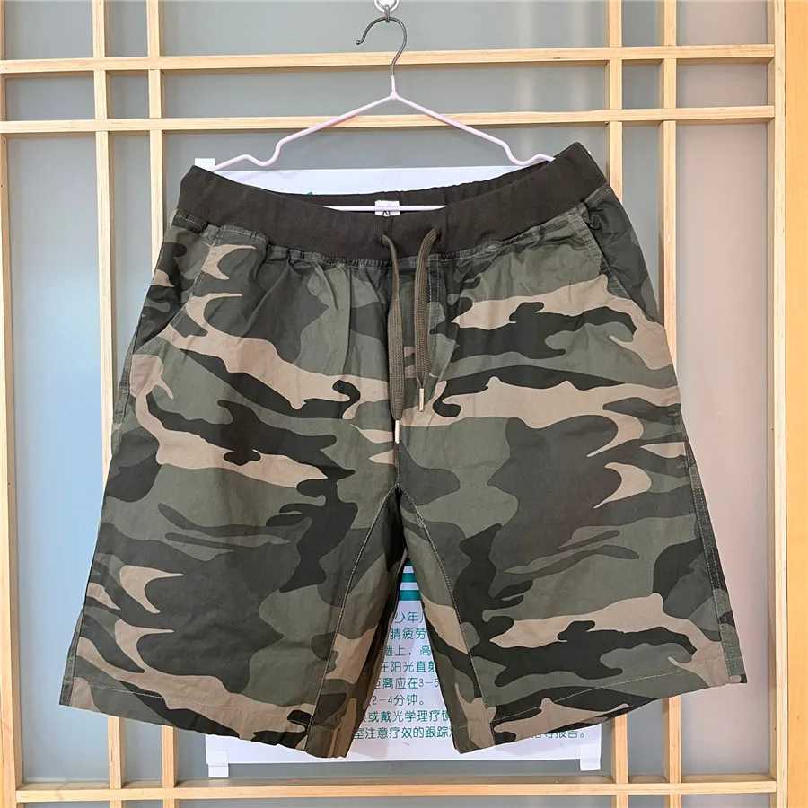 2024 Summer Men Camouflage Shorts Casual Elastic Waist Comfort Loose Jogging Pants Cotton Cargo Gym Running Shorts Beach Pants M240720