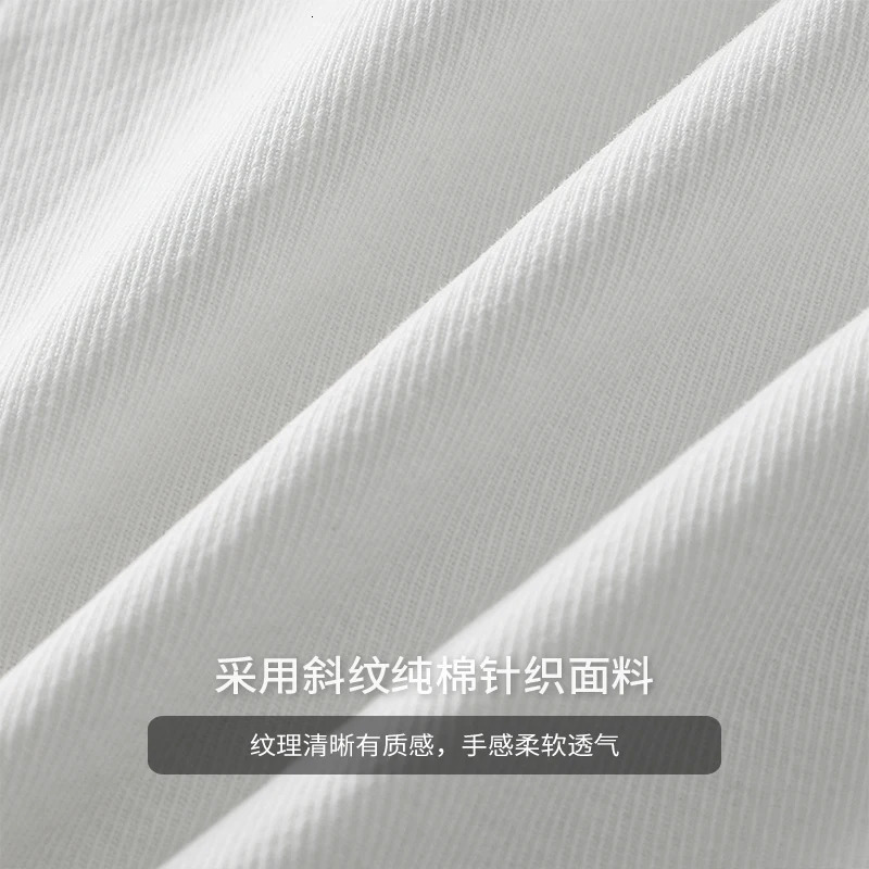 Dukeen Shirts for Men Spring and Autumn Pockets Cotton Solid Color White Plain Shirt Long-Sleeved Tops Mens Clothing 240715