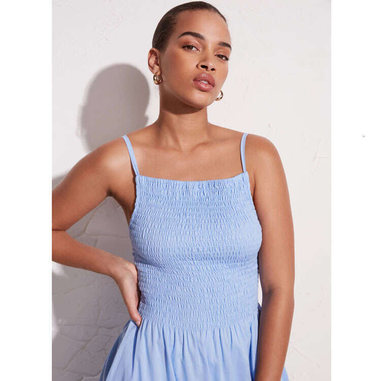 Ref Yellow Flax Slimming Strap Dress Summer New French Style Female Sexy Dress Fishtail Dress Waist Novelty Bifurcated Loose Oversize Dress Sexy SKINN