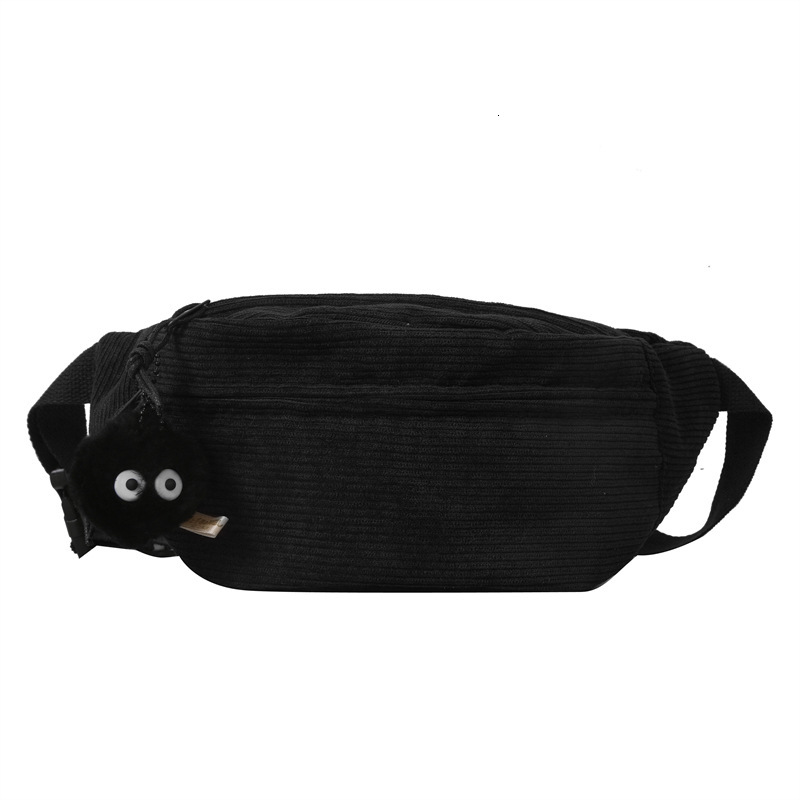High end for women, 2023 new fashionable autumn and winter crossbody corduroy women's niche chest bag, waist bag H7.20#11 ddmypanda 7cb