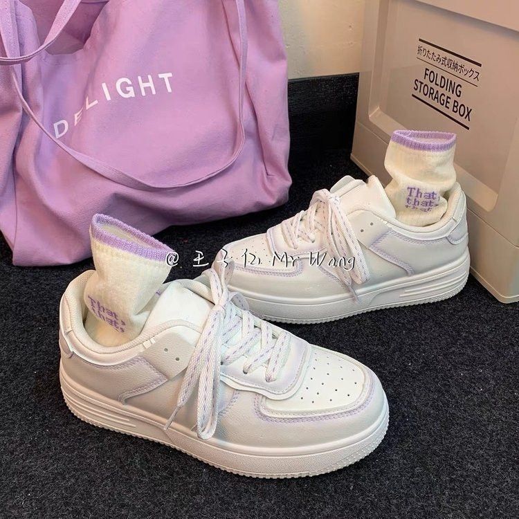 Little DR Sneakers for Women Korean Style White Casual Sport Board Shoes Student Niche Fashion Breathable Female Versatile Ladies Women's shoes
