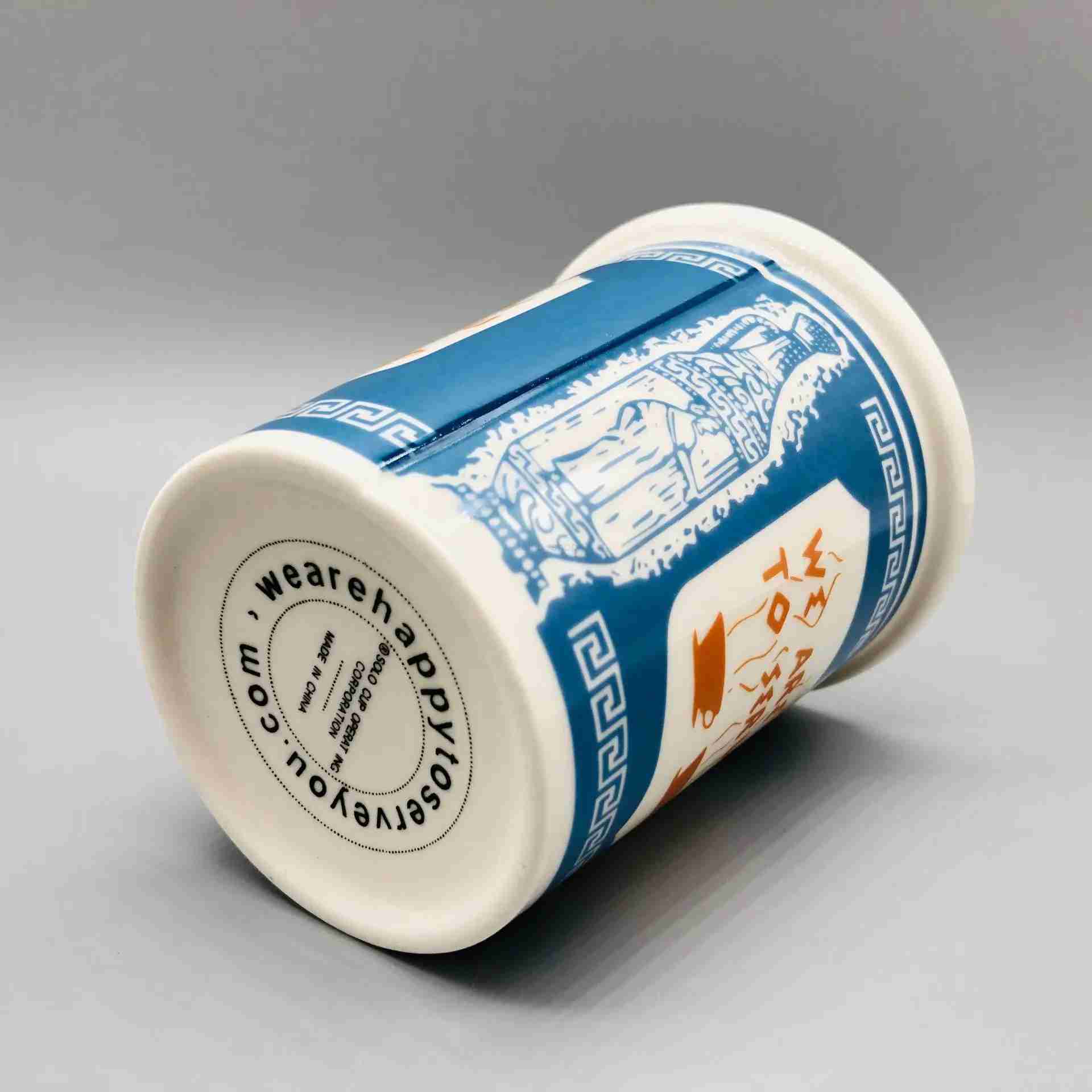 280ml Ceramic Cup We Are Happy To Serve You Coffee Cup For Kitchen Coffee Shop RestaurantLatte MugDrinkware Gift SouvenirB240720