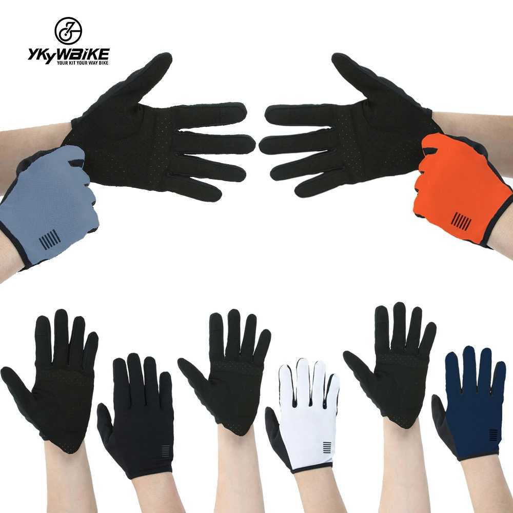 Sports Gloves YKYWBIKE Breathable Cycling Gloves Touch Screen Riding MTB Bike Bicycle Gloves Motorcycle Winter Autumn Bike Gloves z240720