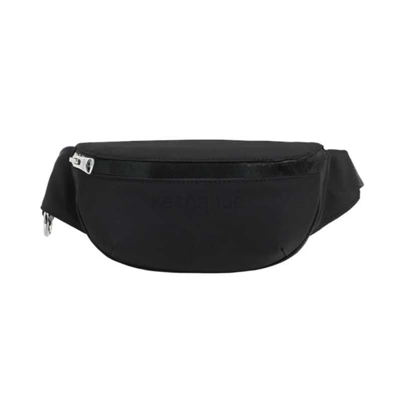 WomenS MenS Unisex Universal Nylon Trendy Fashion Casual Waist Bag Simple Outdoor Shoulder BagXJ240720