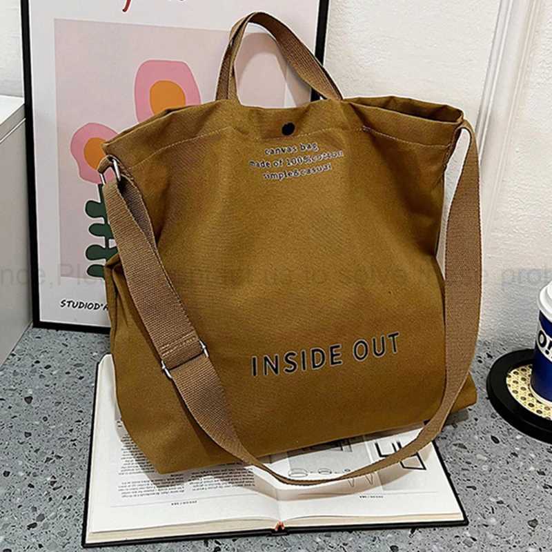High Quality Women Canvas Shoulder Bag 2024 Shopping Bags Students Book Bag Cotton Cloth Handbags Large Tote For Girls wallet Z240910