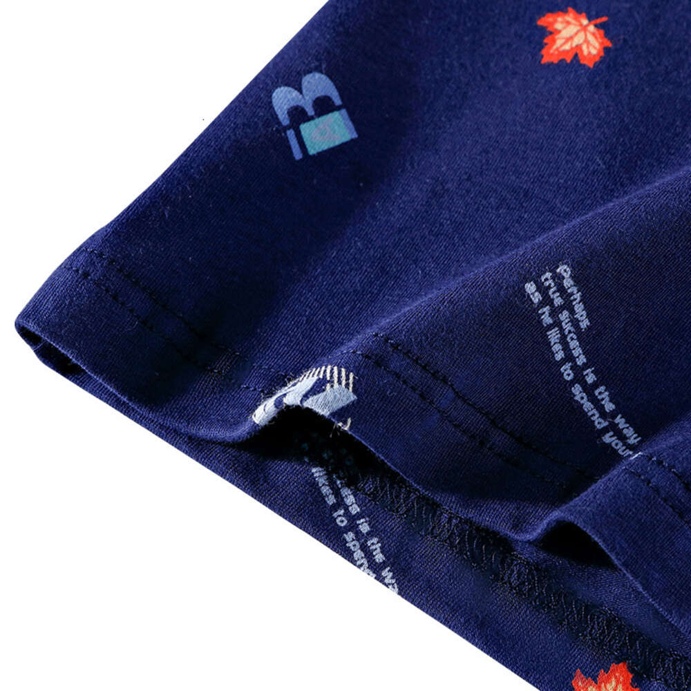 Plus Pure Cotton Underwear, Elastic Cotton, Plus Size Men's Flat Corner Pants, Printed Widened Fat Guy Underwear Boxers Calecon Underwear Boxer S