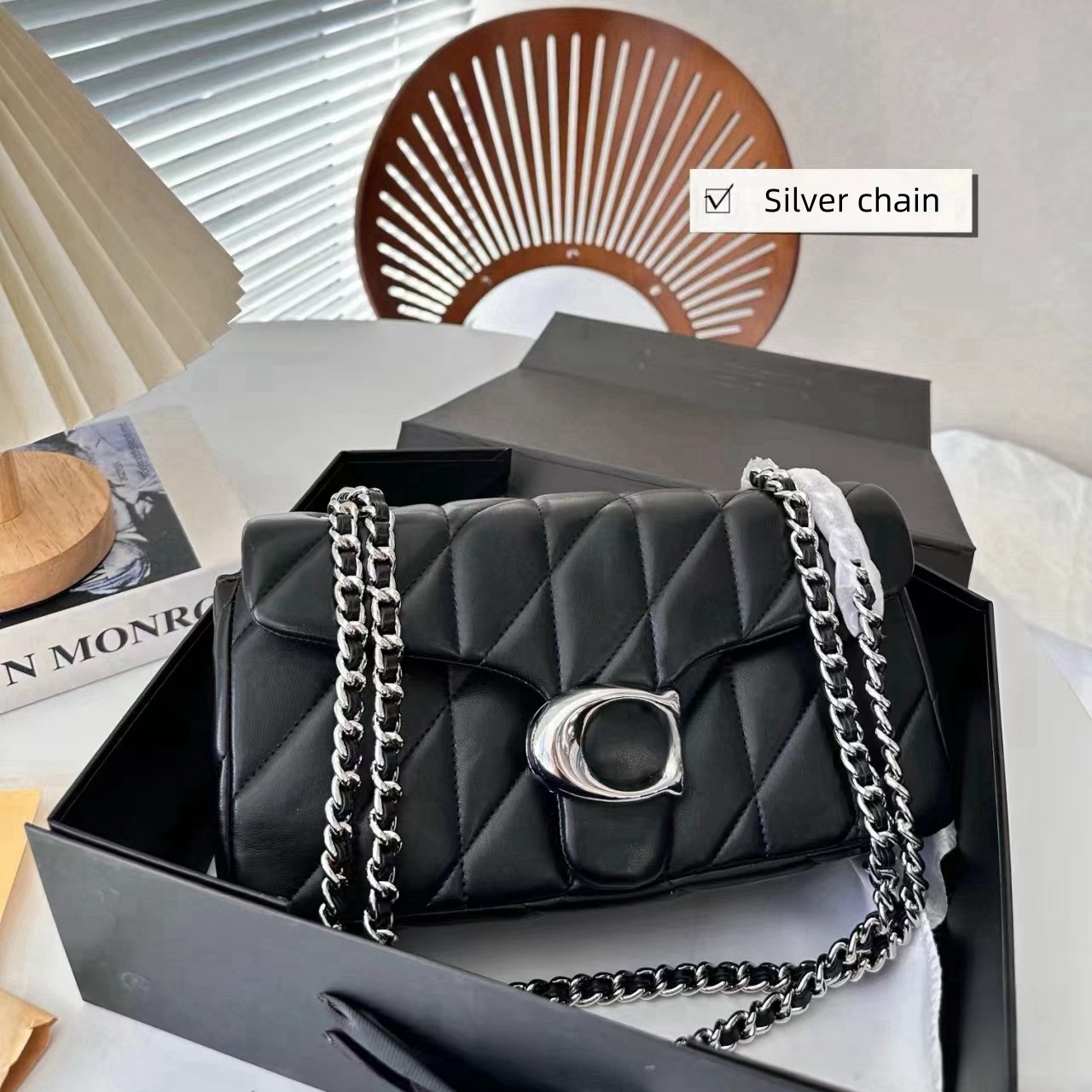 Quality Shoulder Bag Designer Bag Womens Man Tabby bag Messenger Bags Tote Handbag Real Leather Baguette Mirror Square Crossbody Fashion Bags Black Wallet Clutch