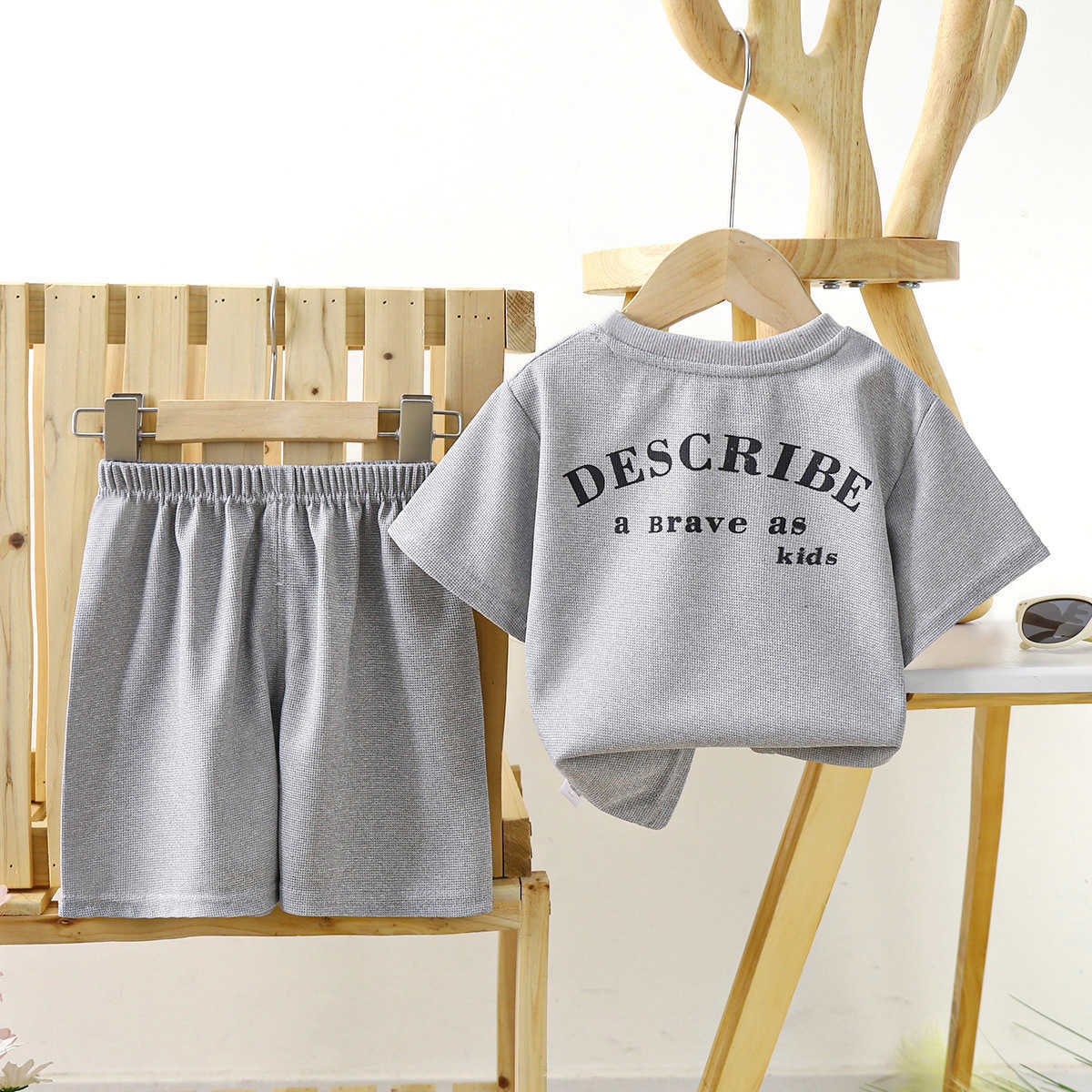 Children's short sleeve set summer new boys Korean version baby clothes boys and girls summer clothes 2024t shirt children's clothes
