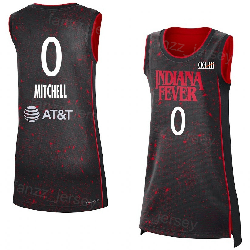 Printed 24 25 WNBA Indiana Fever Woman Basketball 0 Kelsey Mitchell Jerseys Women 22 Caitlin Clark 7 Aliyah 1 NaLyssa Smith 14 Temi F