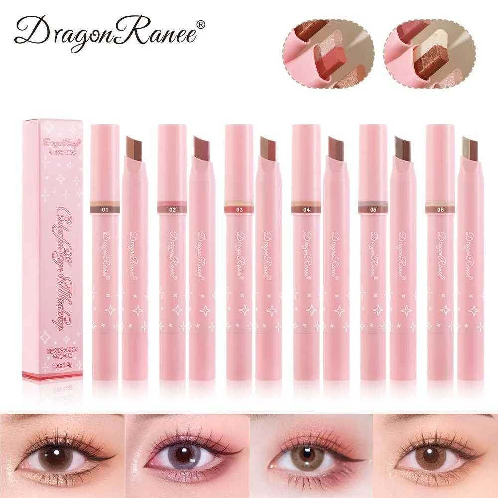 Dual Color Eyeshadow Stick Rotatable Gradient Eye Shadow Pen Pearlescent Glitter Shimmer Eye Pigments Powder Highlighter Makeup zxx240720