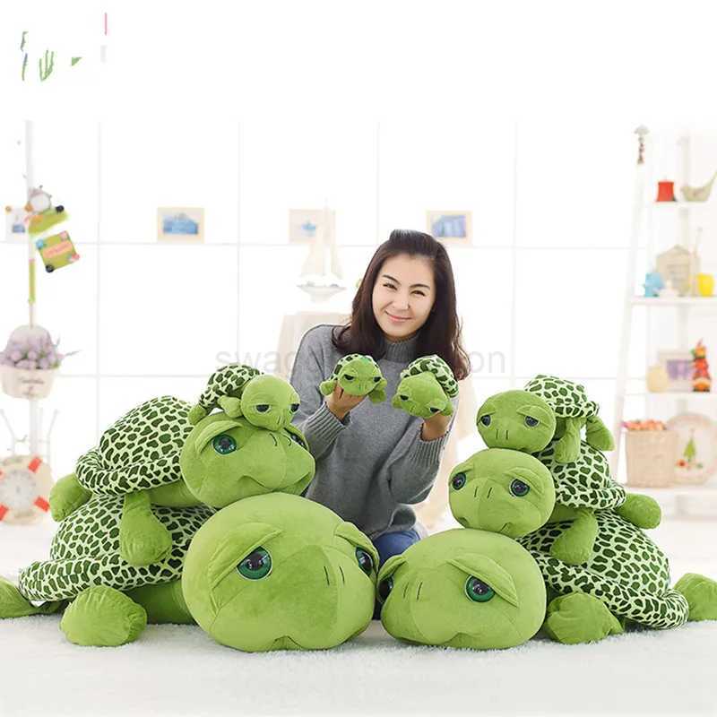 New Arrived Cartoon Big Eyes Green Turtle Plush Toy Tortoise Wedding Dolls Child Gift Cushion Birthday Pillow Big SizeB270720