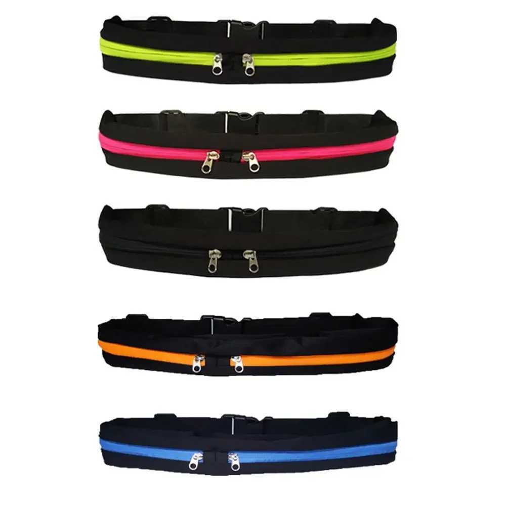 Portable Adjustable Anti-theft Jogging Waist Bags Cycling Mobile Phone Holder Invisible Pocket Waterproof Pack Sports Belt BagXJ240720