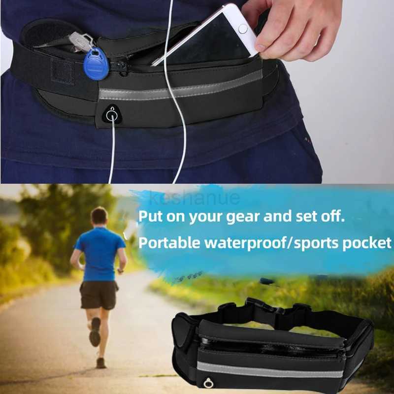 Outdoor Sports Waist Bag Waterproof Pack Close Fitting Invisible Belt Fitness Anti Theft Mobile Phone Waist Bag BottleXJ240720