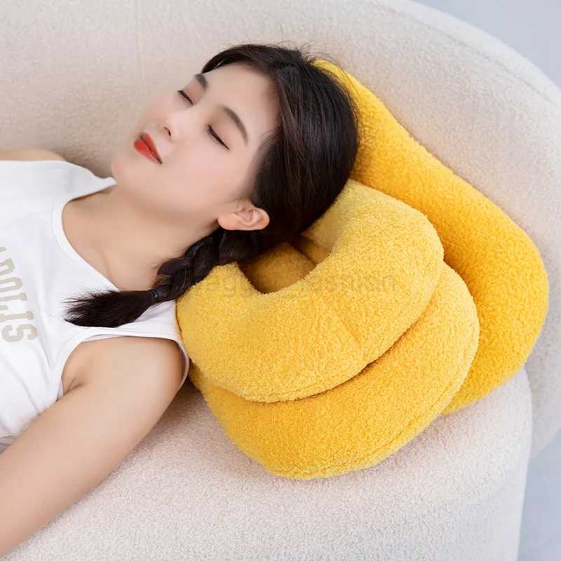 60-95CM Creative Iron Chain Knot Pillow Stuffed Soft Sofa Cushion Nordic Style Home Plush Decoration Irregular Shaped PlushB270720