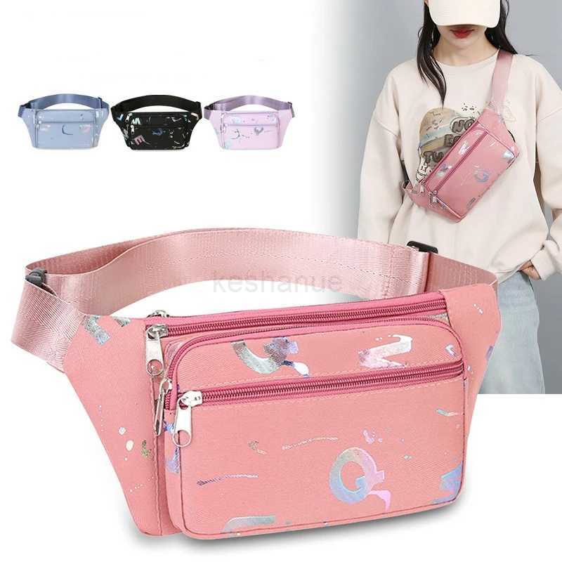 Fanny Packs Women Bronzing Printing Belt Bag Fashion Waist Bags Crossbody Bags Bum Bag Running Travel Workout Waist BagXJ240720