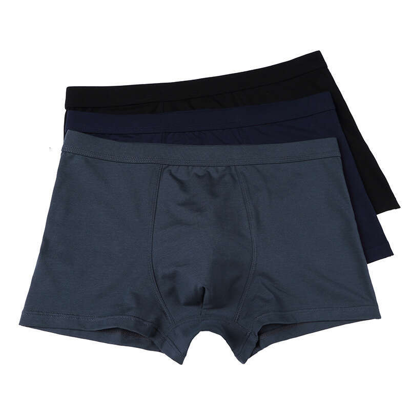 Plus Size Odell Pure Underwear, Simple Solid Color Men's Boxer Shorts, 50 Count Breathable Cotton Underwear for Men Underwear Mutande Calecon Des
