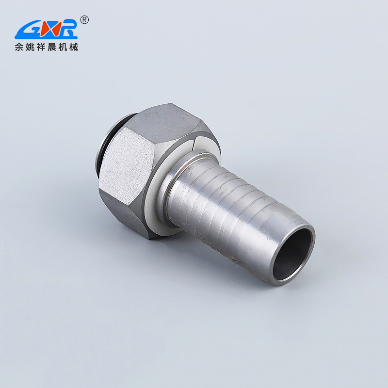 Metric internal thread direct joint stainless steel hose joint welded straight through stainless steel joint