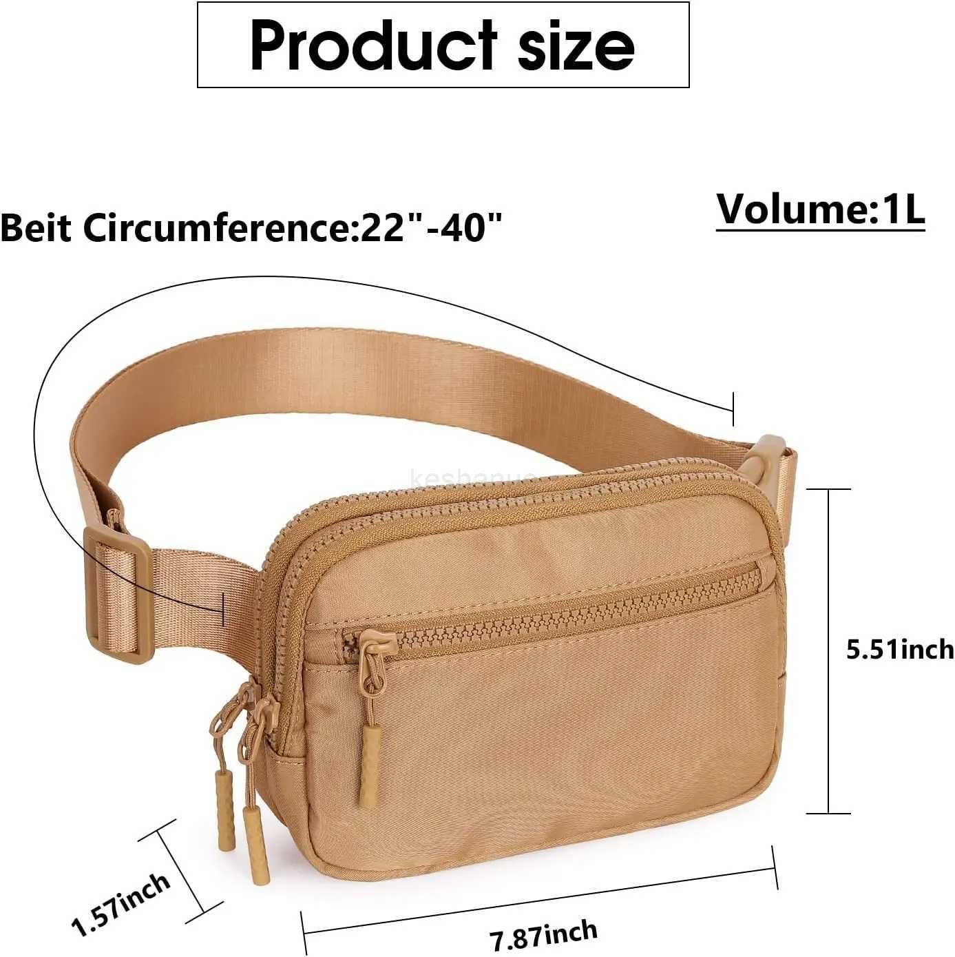 Women Waist Bags Fanny Pack Zipper Chest Bag 2023 New Outdoor Sports Crossbody Bag Casual Travel Belt Bag Pocket Money Pouch BagXJ240720